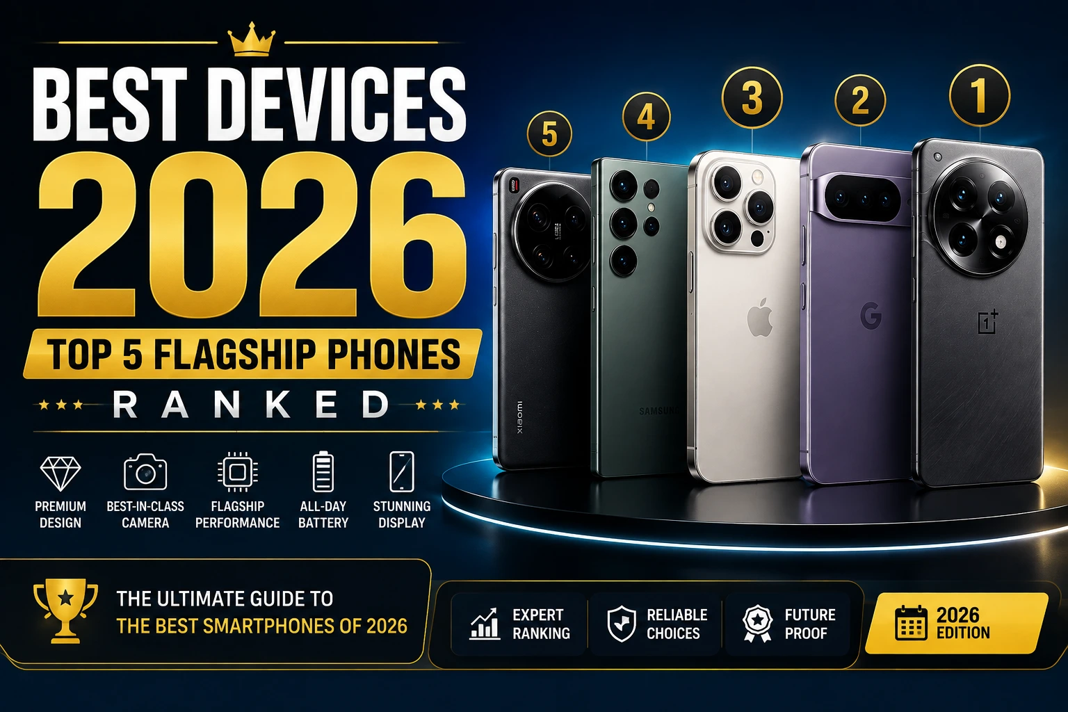 Best Devices 2026: Top 5 Flagship Phones Ranked